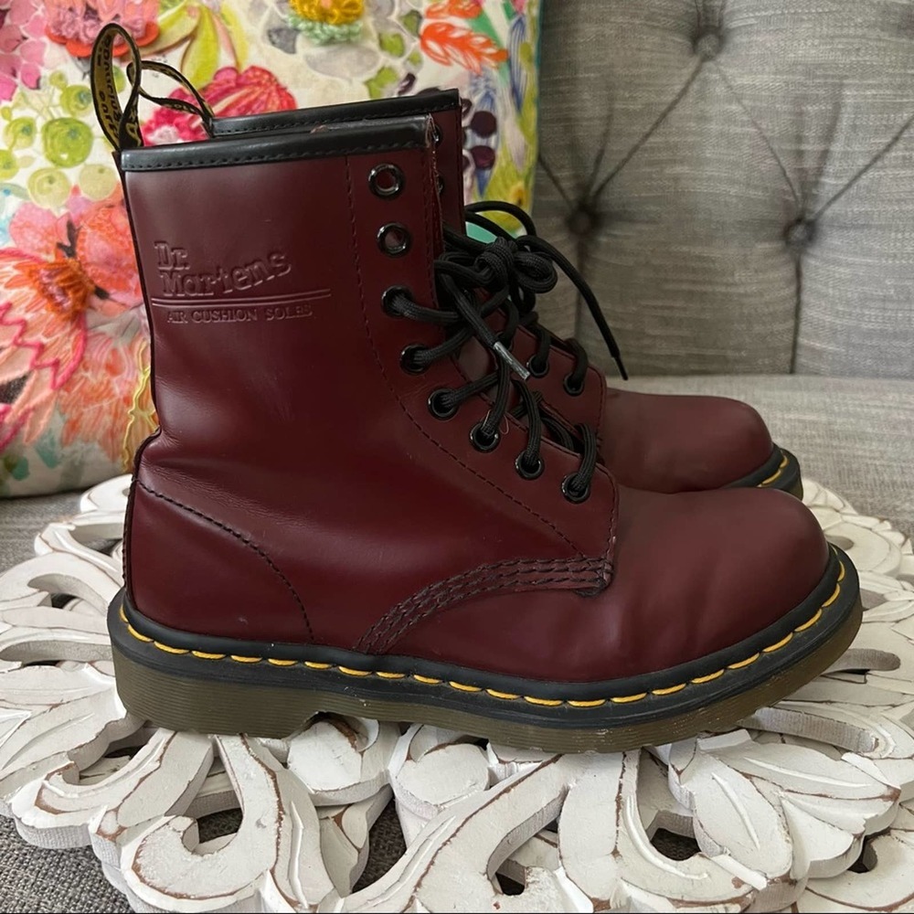 Dr. Martens Burgundy Boots Women’s 6